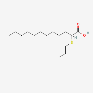molecular formula C16H32O2S B12655255 2-(Butylthio)dodecanoic acid CAS No. 71436-87-8