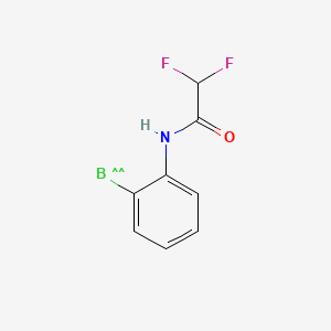 molecular formula C8H6BF2NO B12655259 Difluoro(N-phenylacetamide-O)boron CAS No. 93894-58-7