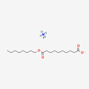 molecular formula C18H37NO4 B12655264 Ammonium octyl sebacate CAS No. 4913-33-1