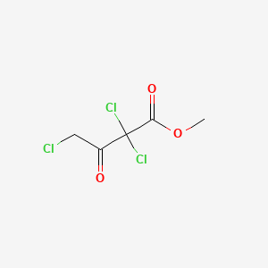 molecular formula C5H5Cl3O3 B12655282 Methyl 2,2,4-trichloro-3-oxobutyrate CAS No. 85153-68-0