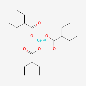 molecular formula C18H33CeO6 B12655294 Cerium tris(2-ethylbutyrate) CAS No. 94278-28-1