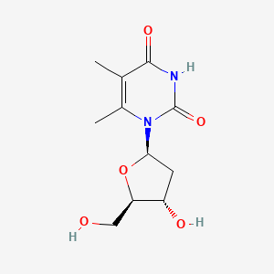 molecular formula C11H16N2O5 B12655326 Thymidine, 6-methyl- CAS No. 51432-35-0