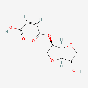 molecular formula C10H12O7 B12655330 Dianhydro-D-glucitol hydrogen maleate CAS No. 93894-00-9