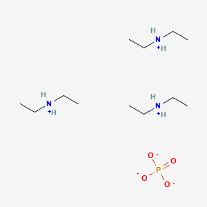 molecular formula C12H36N3O4P B12655384 Tris(diethylammonium) phosphate CAS No. 74710-25-1