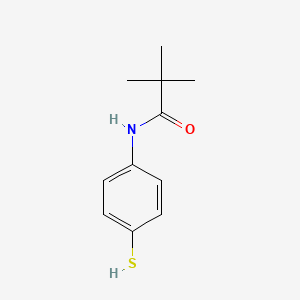 molecular formula C11H15NOS B12655393 Propionanilide, 4'-mercapto-2,2-dimethyl CAS No. 2182-92-5