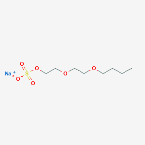 molecular formula C8H17NaO6S B12655457 Sodium 2-(2-butoxyethoxy)ethyl sulphate CAS No. 22031-09-0