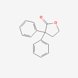 molecular formula C16H14O2 B1265546 3,3-Diphenyldihydrofuran-2(3H)-one CAS No. 956-89-8