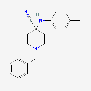 B1265549 1-Benzyl-4-(p-toluidino)piperidine-4-carbonitrile CAS No. 972-19-0
