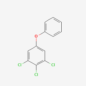 molecular formula C12H7Cl3O B12655495 3,4,5-Trichlorodiphenyl ether CAS No. 63646-53-7