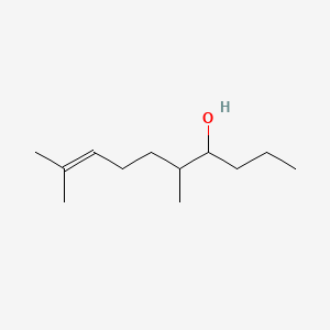 molecular formula C12H24O B12655501 5,9-Dimethyl-8-decen-4-ol CAS No. 84878-52-4
