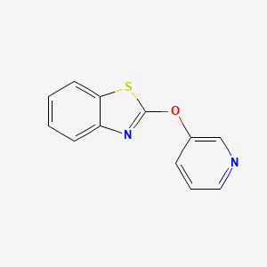 molecular formula C12H8N2OS B12655510 2-(3-Pyridyloxy)benzothiazole CAS No. 37525-46-5