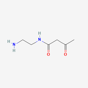 molecular formula C6H12N2O2 B12655522 N-(2-Aminoethyl)-3-oxobutyramide CAS No. 85168-90-7
