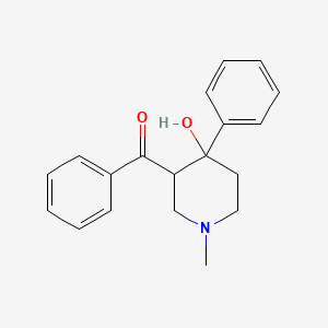 B1265554 3-Benzoyl-4-hydroxy-1-methyl-4-phenylpiperidine CAS No. 5409-66-5