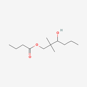 molecular formula C12H24O3 B12655543 3-Hydroxy-2,2-dimethylhexyl butyrate CAS No. 85508-25-4