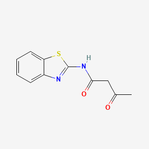 molecular formula C11H10N2O2S B1265555 N-(2-Benzothiazolyl)-acetoacetamide CAS No. 4692-94-8