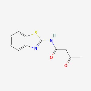 molecular formula C11H10N2O2S B1265555 Acetoacetamide, N-(2-benzothiazolyl)- CAS No. 4692-94-8