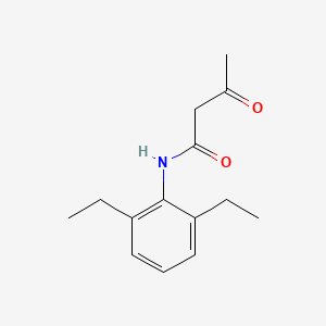 molecular formula C14H19NO2 B12655554 N-(2,6-Diethylphenyl)-3-oxobutyramide CAS No. 81761-18-4