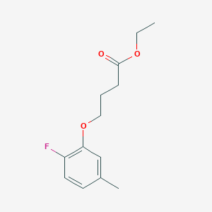 molecular formula C13H17FO3 B12655591 Ethyl 4-(2-fluoro-5-methyl-phenoxy)butanoate 