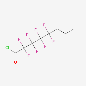 molecular formula C8H7ClF8O B12655602 Acid chlorides, C8-14, beta-omega-perfluoro CAS No. 72623-70-2