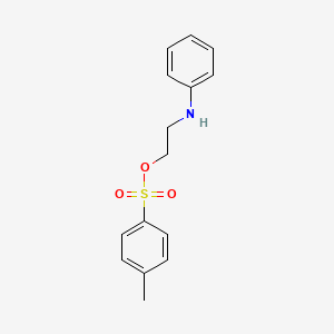 molecular formula C15H17NO3S B12655639 2-Anilinoethyl p-toluenesulphonate CAS No. 93893-05-1