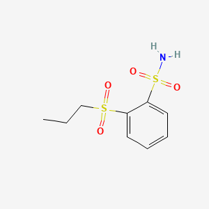 molecular formula C9H13NO4S2 B12655669 o-(Propylsulphonyl)benzenesulphonamide CAS No. 79792-96-4
