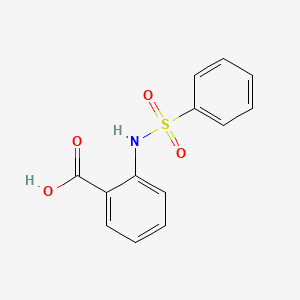 molecular formula C13H11NO4S B1265567 2-[(Phenylsulfonyl)amino]benzoic acid CAS No. 34837-67-7