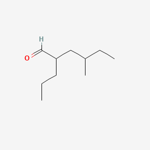 molecular formula C10H20O B12655688 2-Propyl-4-methylhexanal CAS No. 85153-29-3