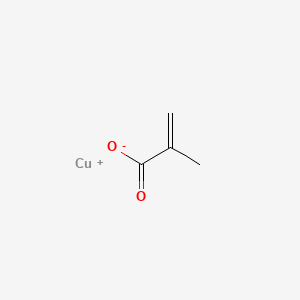 molecular formula C4H5CuO2 B12655741 Copper(1+) methacrylate CAS No. 94275-75-9