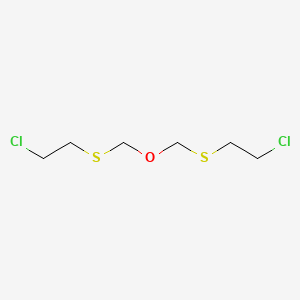 molecular formula C6H12Cl2OS2 B12655743 Bis(2-chloroethylthiomethyl)ether CAS No. 63918-90-1