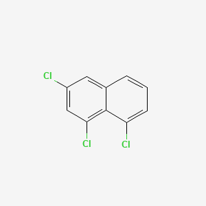 molecular formula C10H5Cl3 B12655750 1,3,8-Trichloronaphthalene CAS No. 55720-38-2