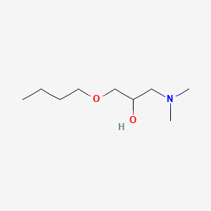 molecular formula C9H21NO2 B12655798 2-Propanol, 1-butoxy-3-(dimethylamino)- CAS No. 105996-38-1