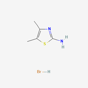 molecular formula C5H9BrN2S B1265580 2-Amino-4,5-dimethylthiazole hydrobromide CAS No. 7170-76-5