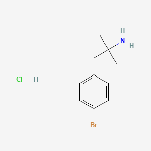 B1265581 1-(4-Bromophenyl)-2-methylpropan-2-amine hydrochloride CAS No. 1463-08-7