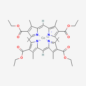 molecular formula C38H46CoN4O8 B12655821 cobalt(2+);ethyl (5Z)-5-[(4-ethoxycarbonyl-3,5-dimethylpyrrol-1-id-2-yl)methylidene]-2,4-dimethylpyrrole-3-carboxylate CAS No. 14564-48-8