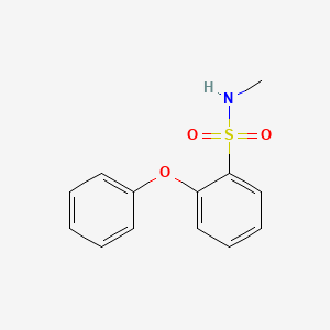 molecular formula C13H13NO3S B12655856 N-Methyl-2-phenoxybenzenesulphonamide CAS No. 40182-09-0