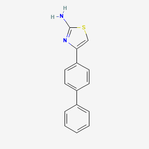 molecular formula C15H12N2S B1265586 2-Amino-4-(4-biphenylyl)thiazole CAS No. 2834-79-9