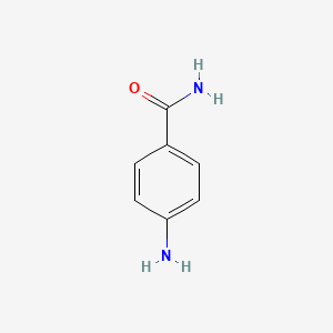 molecular formula C7H8N2O B1265587 4-氨基苯甲酰胺 CAS No. 2835-68-9