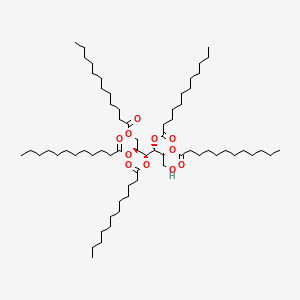 molecular formula C66H124O11 B12655898 D-Glucitol pentalaurate CAS No. 94031-16-0