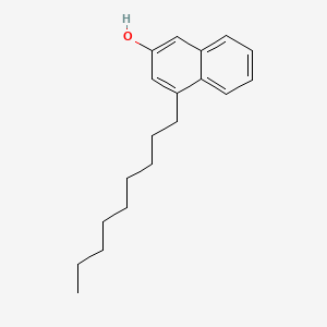 molecular formula C19H26O B12655904 2-Naphthalenol, nonyl- CAS No. 31215-06-2