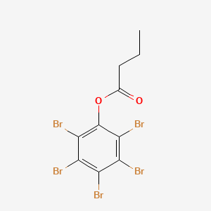 molecular formula C10H7Br5O2 B12655919 Pentabromophenyl butyrate CAS No. 83929-71-9