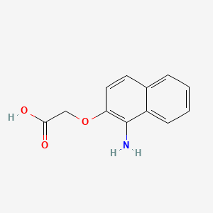 molecular formula C12H11NO3 B12655927 ((1-Amino-2-naphthyl)oxy)acetic acid CAS No. 85237-53-2