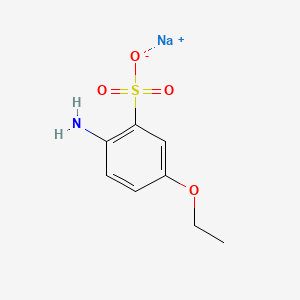 molecular formula C8H10NNaO4S B12655932 Sodium 2-amino-5-ethoxybenzenesulphonate CAS No. 83949-43-3