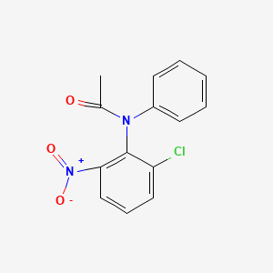 molecular formula C14H11ClN2O3 B12655941 N-(2-Chloro-6-nitrophenyl)-N-phenylacetamide CAS No. 84803-52-1