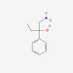 molecular formula C10H15NO B1265595 1-Amino-2-phenylbutan-2-ol CAS No. 770-65-0