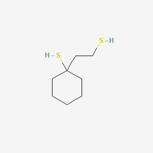 molecular formula C8H16S2 B12656003 (2-Mercaptoethyl)cyclohexanethiol CAS No. 28351-14-6