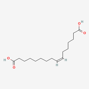 molecular formula C16H28O4 B12656049 7-Hexadecenedioic acid, (7Z)- CAS No. 253687-18-2