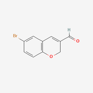 molecular formula C10H7BrO2 B1265605 6-bromo-2H-chromene-3-carbaldehyde CAS No. 57543-37-0