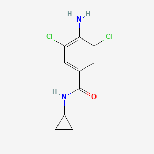 molecular formula C10H10Cl2N2O B1265608 4-amino-3,5-dichloro-N-cyclopropylbenzamide CAS No. 60676-83-7
