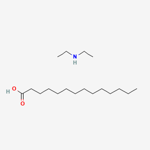 molecular formula C18H39NO2 B12656084 Diethylammonium myristate CAS No. 94333-64-9