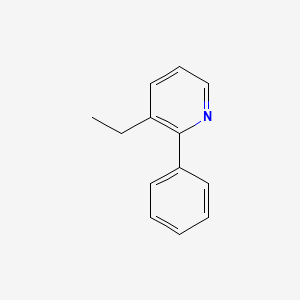 molecular formula C13H13N B12656085 3-Ethyl-2-phenylpyridine CAS No. 85237-70-3